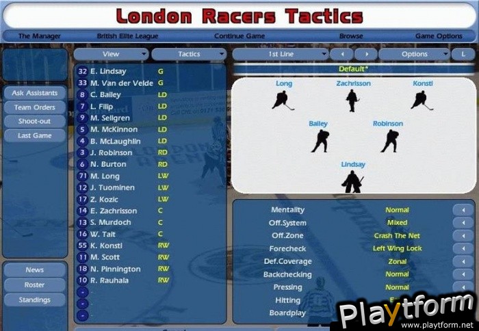 NHL Eastside Hockey Manager (PC)