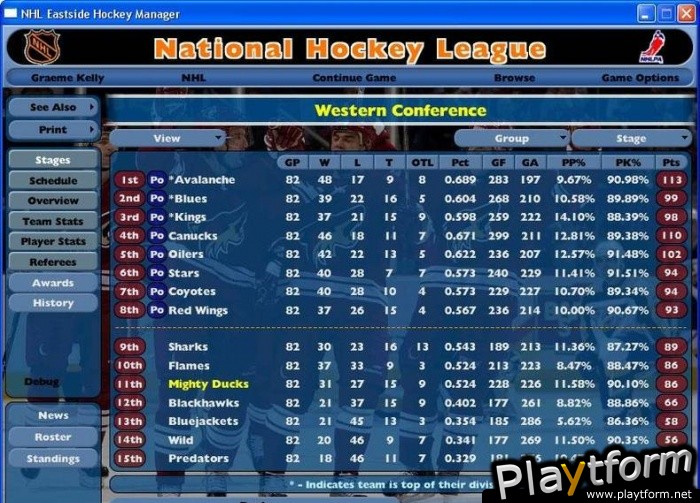 NHL Eastside Hockey Manager (PC)