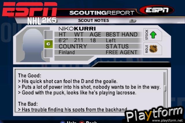 ESPN NHL 2K5 (Xbox)