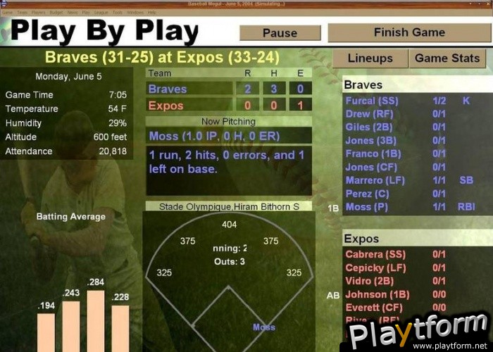 Baseball Mogul 2005 (PC)