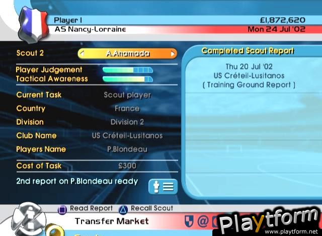 LMA Manager 2004 (PlayStation 2)