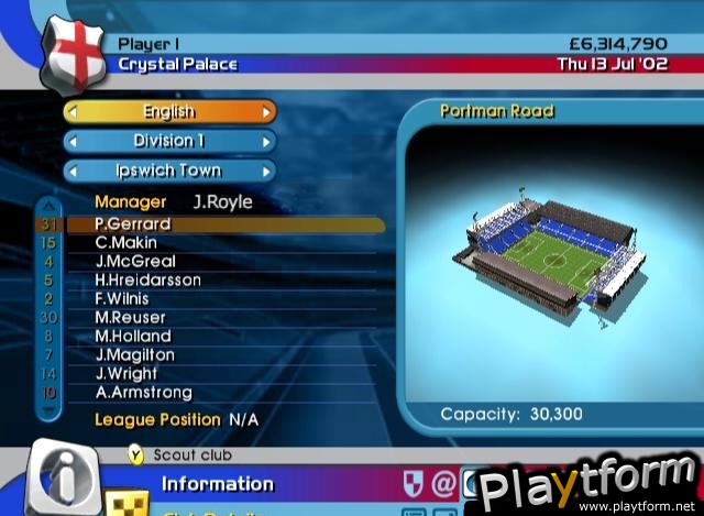 LMA Manager 2004 (Xbox)