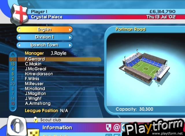 LMA Manager 2004 (Xbox)