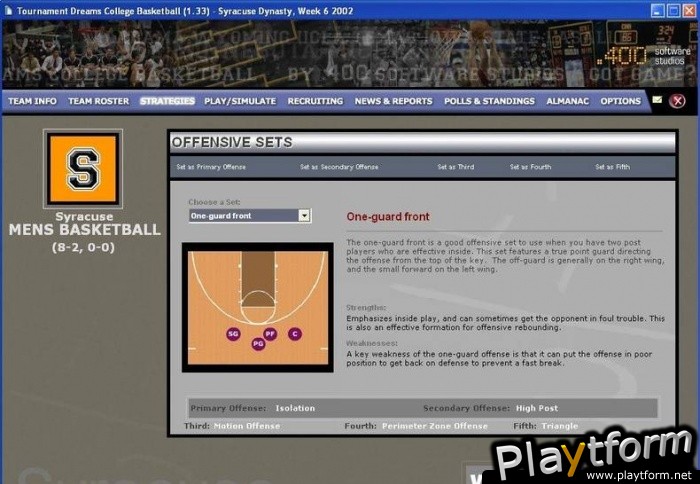 Tournament Dreams College Basketball (PC)