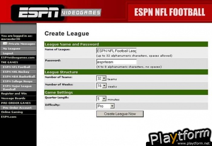 ESPN NFL Football (Xbox)