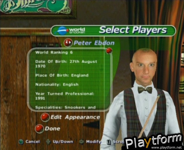 World Championship Snooker 2003 (PlayStation 2)