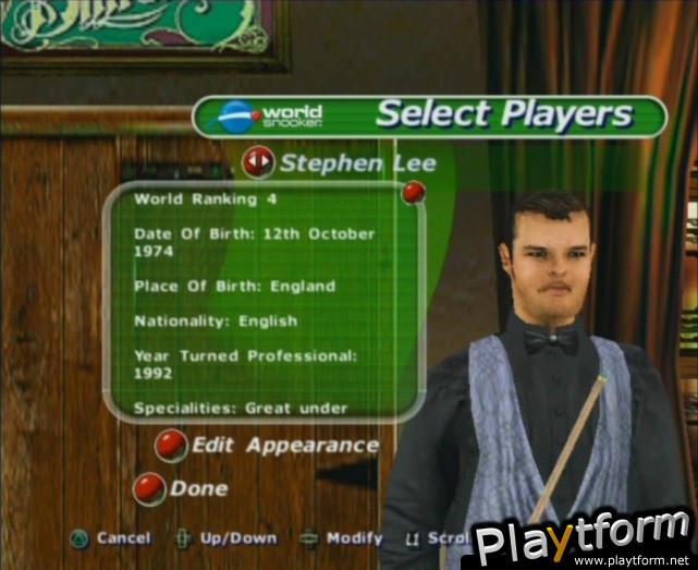 World Championship Snooker 2003 (PlayStation 2)