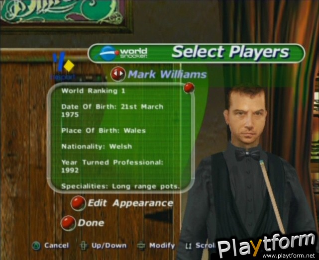 World Championship Snooker 2003 (PlayStation 2)