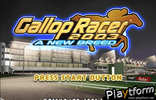 Gallop Racer 2003: A New Breed (PlayStation 2)