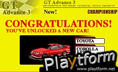 GT Advance 3: Pro Concept Racing (Game Boy Advance)