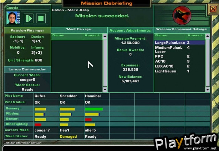 MechWarrior 4: Mercenaries (PC)