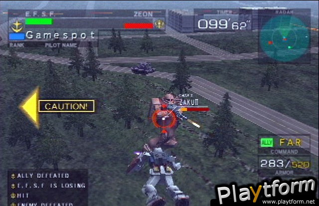 Mobile Suit Gundam: Federation vs. Zeon (PlayStation 2)