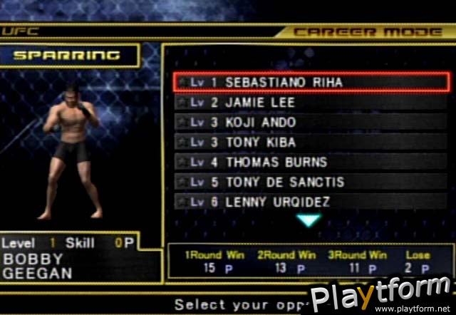 Ultimate Fighting Championship: Throwdown (GameCube)