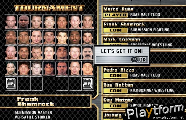 Ultimate Fighting Championship: Throwdown (PlayStation 2)