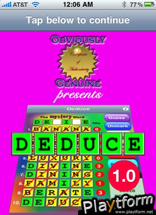 Deduce (iPhone/iPod)