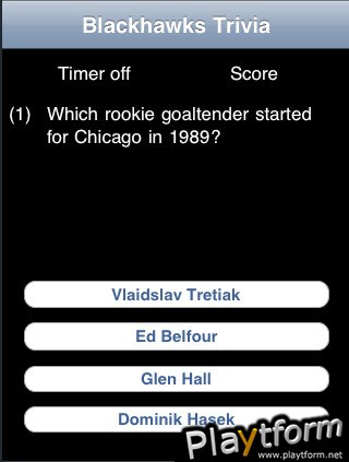 Chicago Blackhawks Hockey Trivia (iPhone/iPod)