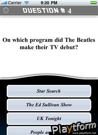 Mega Trivia: The Beatles (iPhone/iPod)