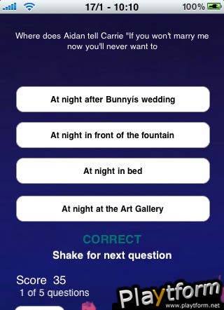 Sex and The City Quiz (iPhone/iPod)