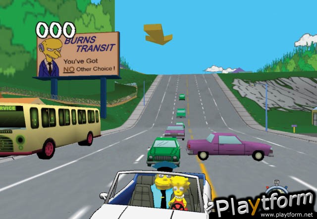 The Simpsons Road Rage (PlayStation 2)