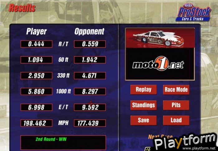 NHRA Drag Racing Main Event (PC)