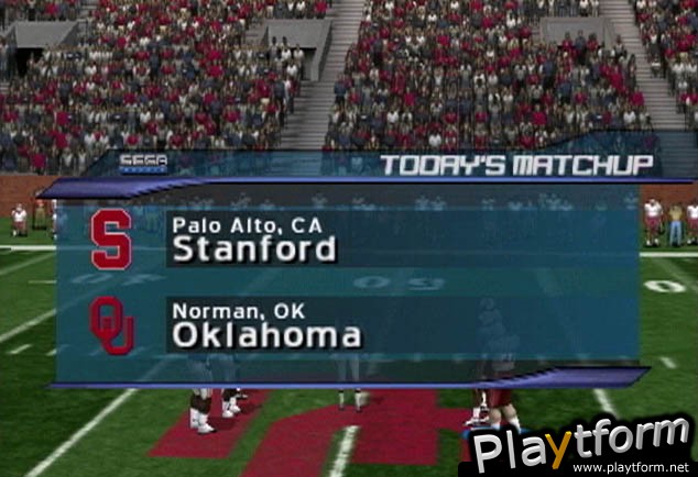 NCAA College Football 2K2 (Dreamcast)