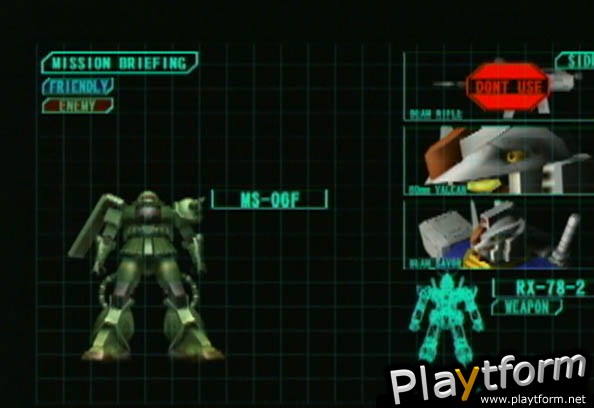 Mobile Suit Gundam: Journey to Jaburo (PlayStation 2)