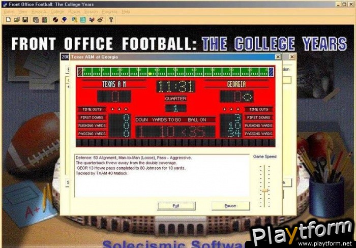 Front Office Football: The College Years (PC)