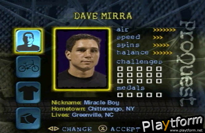 Dave Mirra Freestyle BMX: Maximum Remix (PlayStation)