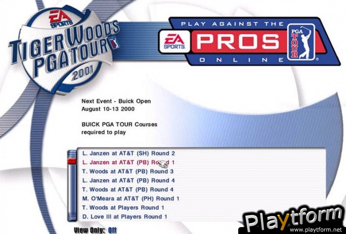 Tiger Woods PGA Tour 2001 (PC)