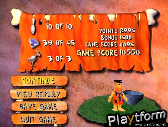 The Flintstones: Bedrock Bowling (PlayStation)