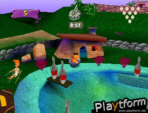 The Flintstones: Bedrock Bowling (PlayStation)