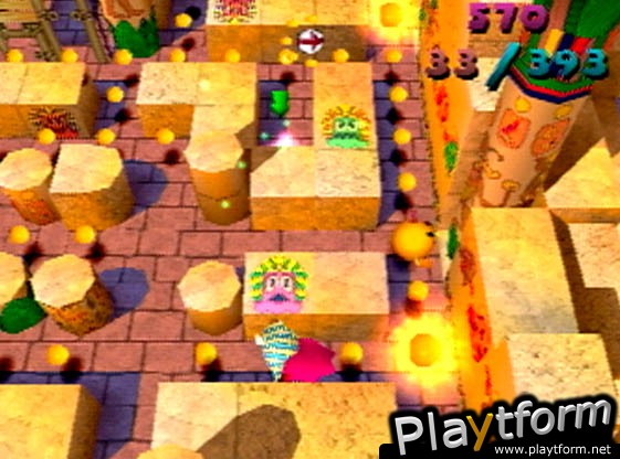 Ms. Pac-Man Maze Madness (PlayStation)