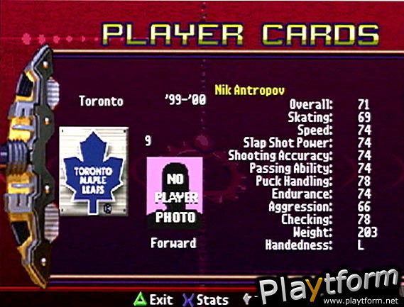 NHL FaceOff 2001 (PlayStation)