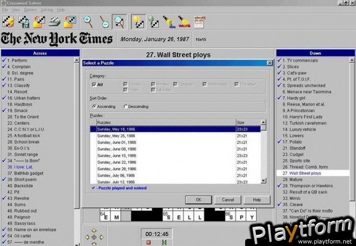 The New York Times Crossword Puzzles (PC)