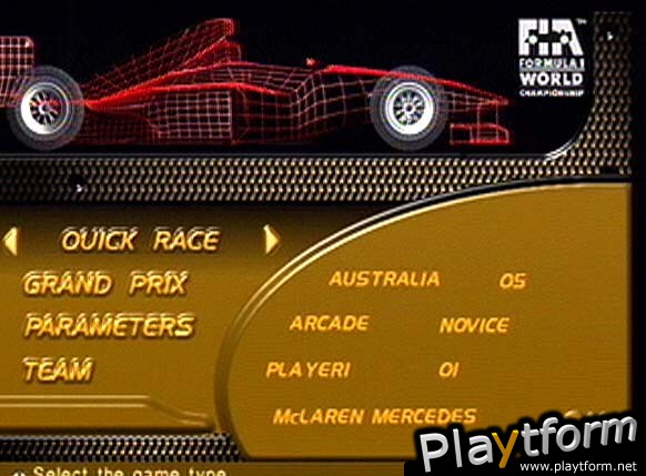 F1 World Grand Prix: Season 1999 (PlayStation)