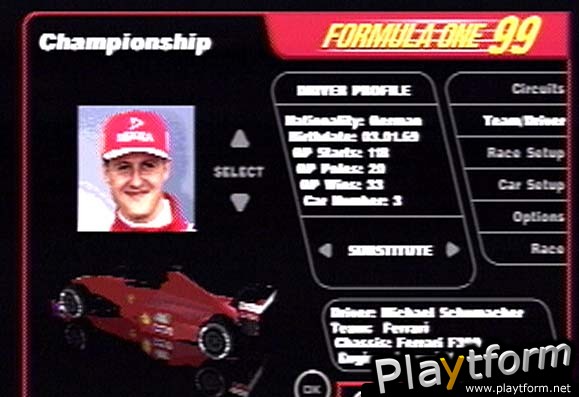 Formula One 99 (PlayStation)