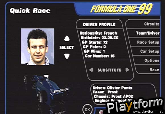 Formula One 99 (PlayStation)