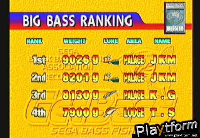 Sega Bass Fishing (Dreamcast)