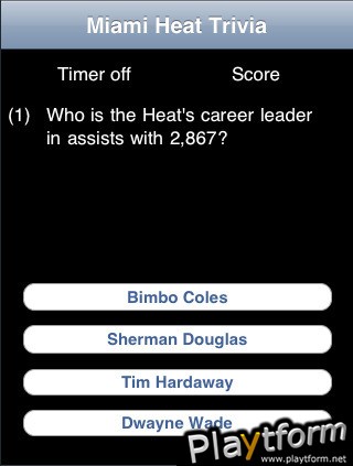 Miami Pro Basketball Trivia (iPhone/iPod)