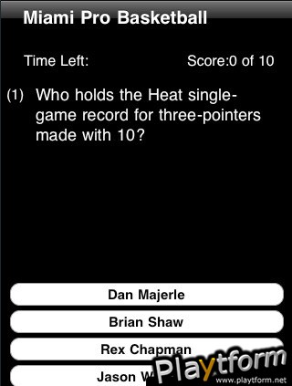 Miami Pro Basketball Trivia (iPhone/iPod)