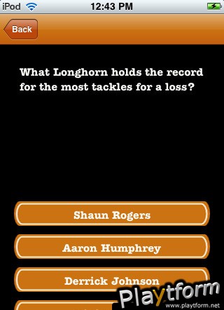 Longhorn Trivia (iPhone/iPod)