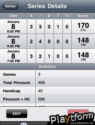 Bowling Score Tracker (iPhone/iPod)