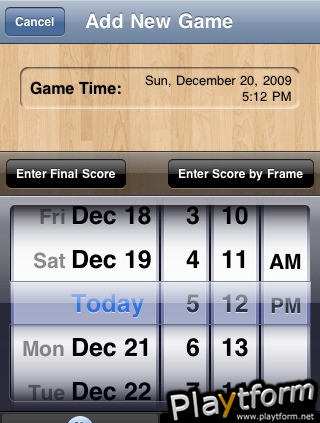 Bowling Score Tracker (iPhone/iPod)