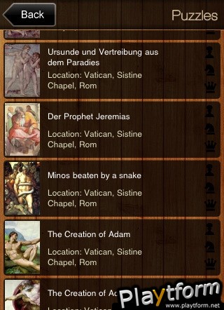 ART Jigsaw Puzzles. Michelangelo (iPhone/iPod)