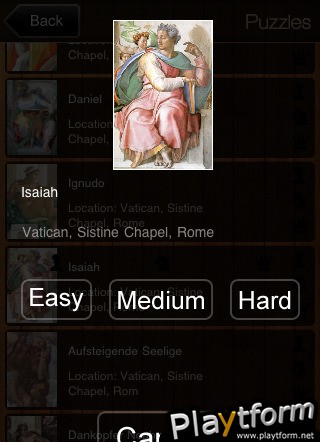 ART Jigsaw Puzzles. Michelangelo (iPhone/iPod)