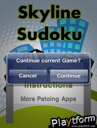 Skyline Sudoku (iPhone/iPod)