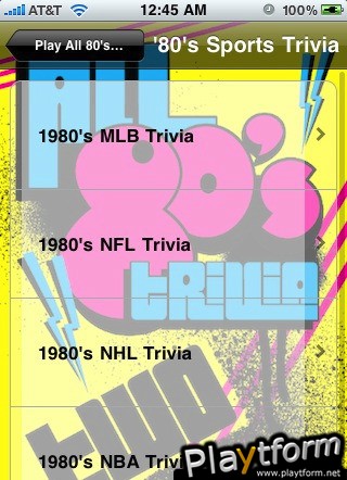 All 80's Trivia II (iPhone/iPod)