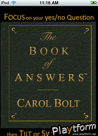 The Book of Answers Application (iPhone/iPod)