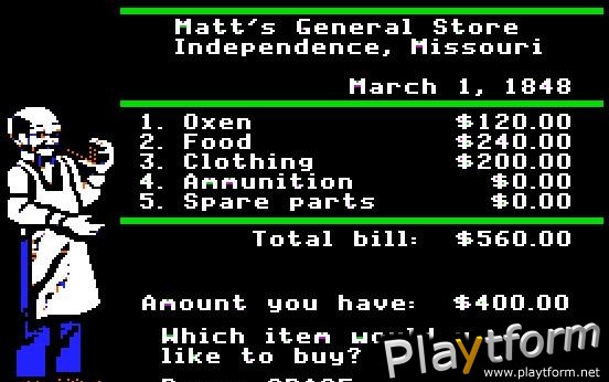 The Oregon Trail (Apple II)