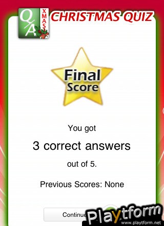 Christmas Trivia Quiz (iPhone/iPod)